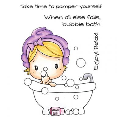 C.C. Designs Clear Stamps - Bubble Bath Swissie